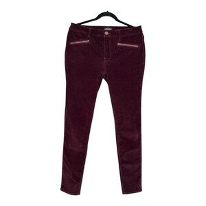 Express Red Mid Rise Jeans with Luxurious Texture Size 10L